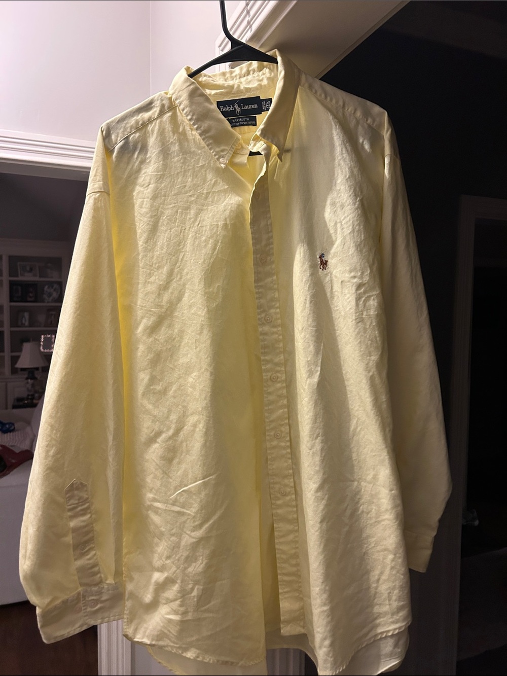 Ralph Lauren Pale Yellow Oxford Button-Down Shirt